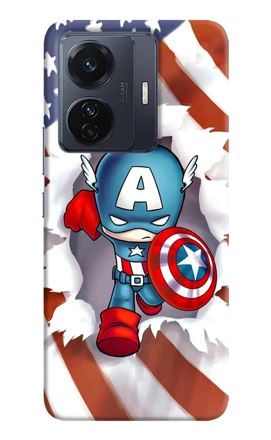 Captain America Vivo T1 Pro 5G Hard Case Back Cover by Casekaro