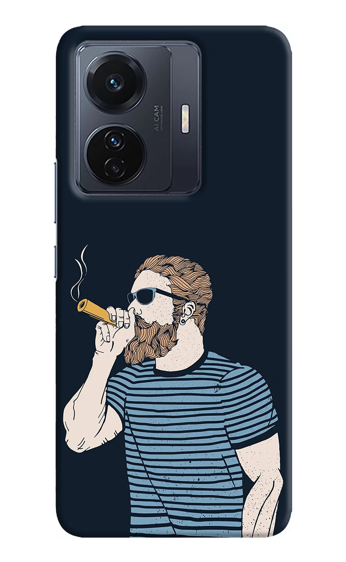 Smoking Vivo T1 Pro 5G Hard Case Back Cover by Casekaro