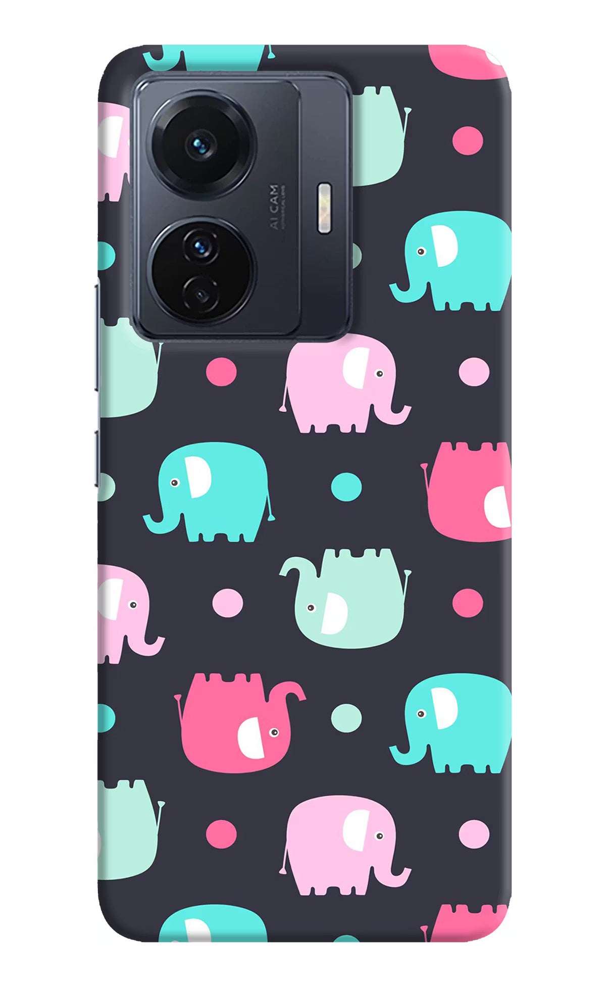 Elephants Vivo T1 Pro 5G Hard Case Back Cover by Casekaro