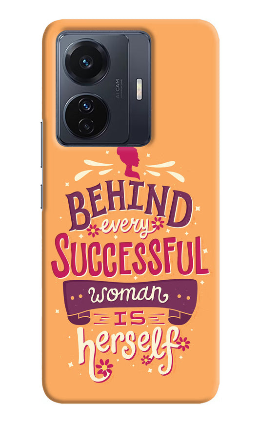 Behind Every Successful Woman There Is Herself Vivo T1 Pro 5G Hard Case Back Cover by Casekaro