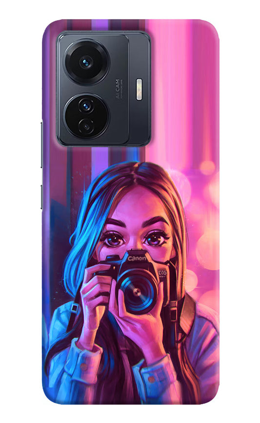 Girl Photographer Vivo T1 Pro 5G Hard Case Back Cover by Casekaro