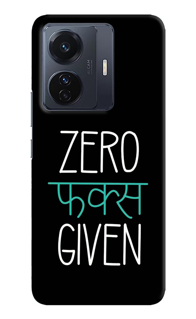 Zero Fucks Given Vivo T1 Pro 5G Hard Case Back Cover by Casekaro