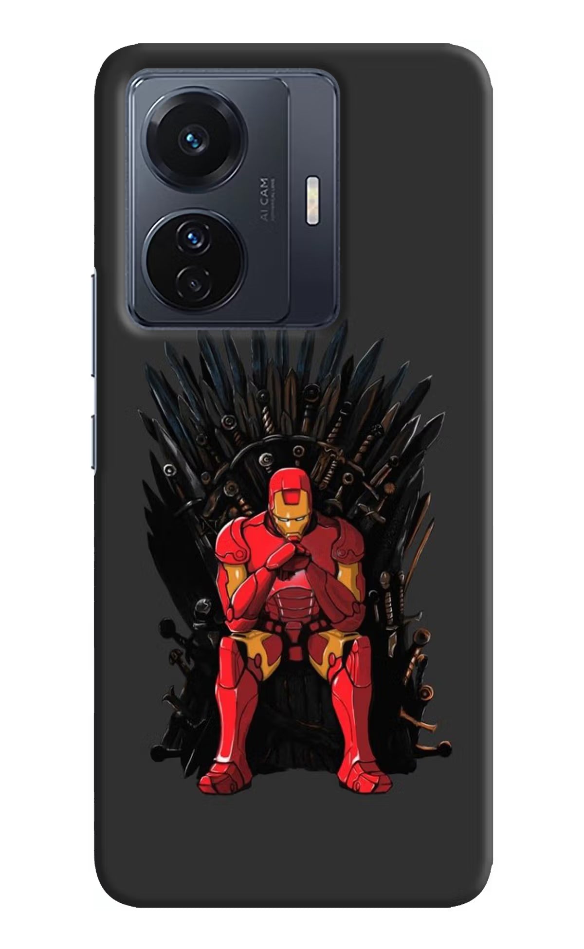 Ironman Throne Vivo T1 Pro 5G Hard Case Back Cover by Casekaro