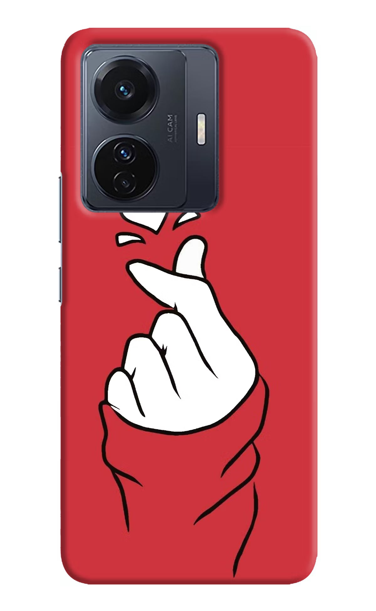 Korean Love Sign Vivo T1 Pro 5G Hard Case Back Cover by Casekaro