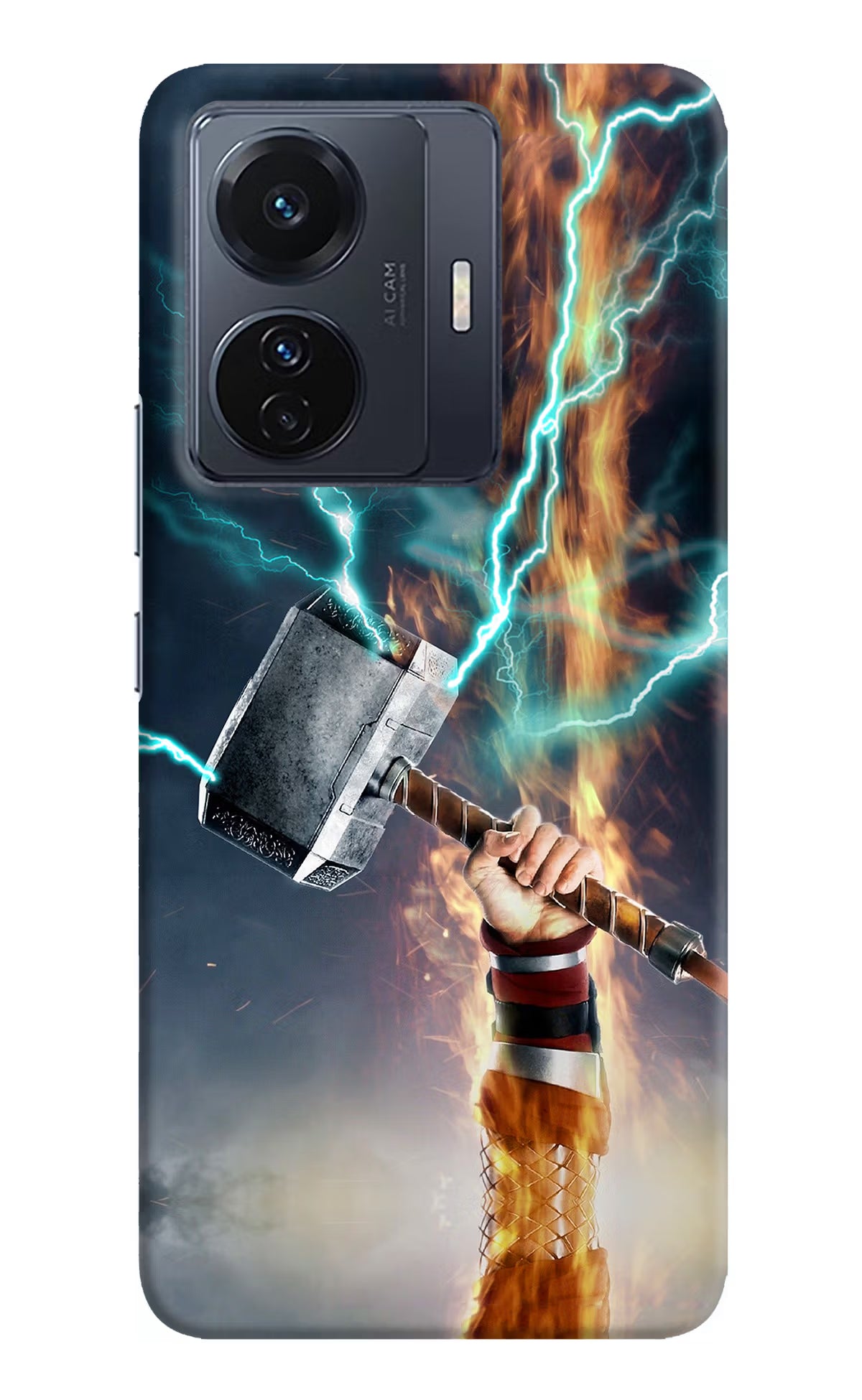 Thor Hammer Mjolnir Vivo T1 Pro 5G Hard Case Back Cover by Casekaro