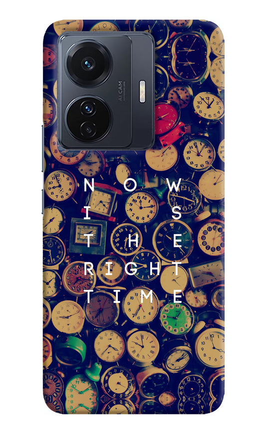 Now is the Right Time Quote Vivo T1 Pro 5G Hard Case Back Cover by Casekaro