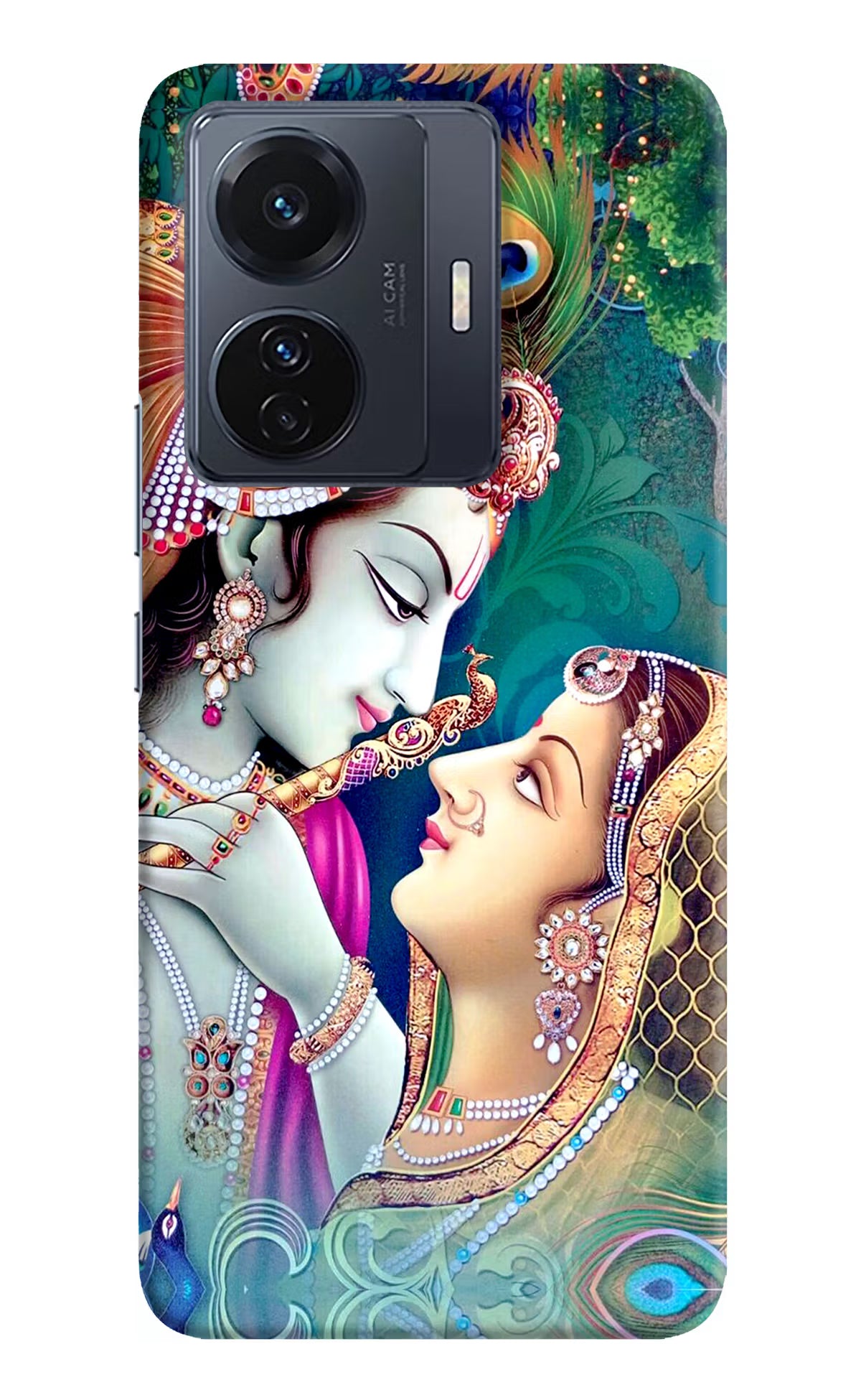Lord Radha Krishna Vivo T1 Pro 5G Hard Case Back Cover by Casekaro