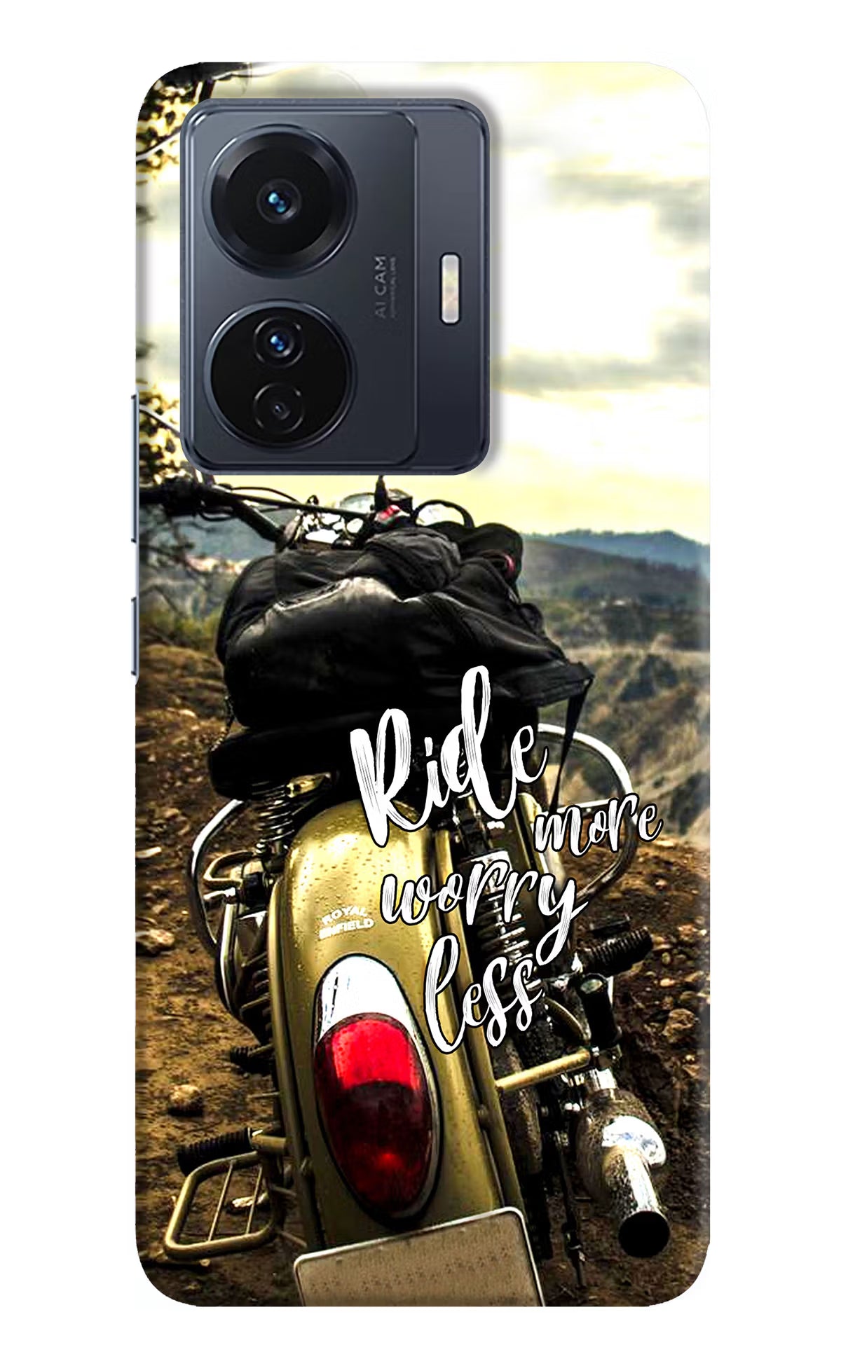 Ride More Worry Less Vivo T1 Pro 5G Hard Case Back Cover by Casekaro