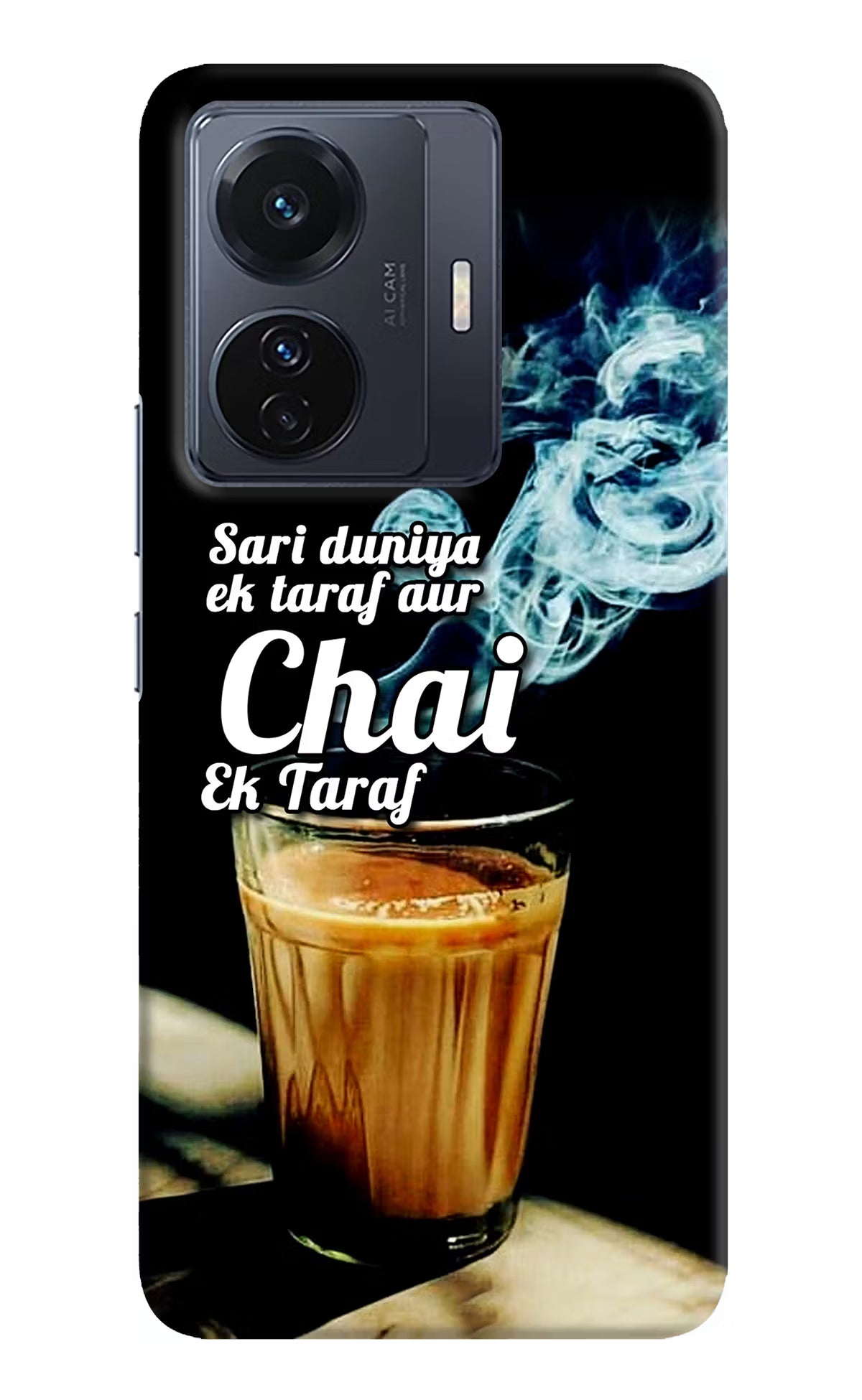 Chai Ek Taraf Quote Vivo T1 Pro 5G Hard Case Back Cover by Casekaro