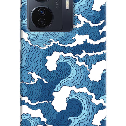 Blue Waves Vivo T1 Pro 5G Hard Case Back Cover by Casekaro