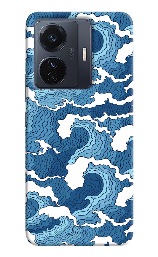 Blue Waves Vivo T1 Pro 5G Hard Case Back Cover by Casekaro