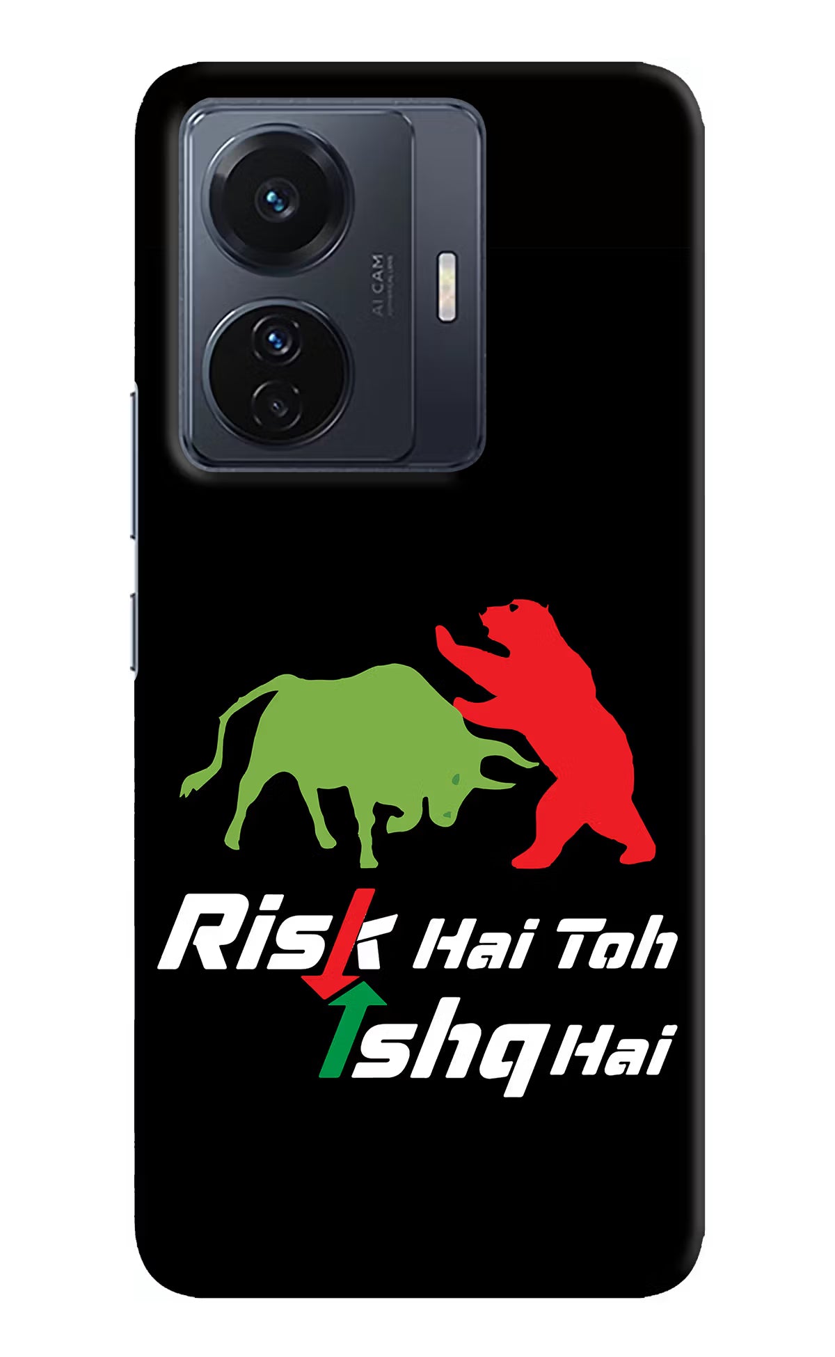 Risk Hai Toh Ishq Hai Vivo T1 Pro 5G Hard Case Back Cover by Casekaro