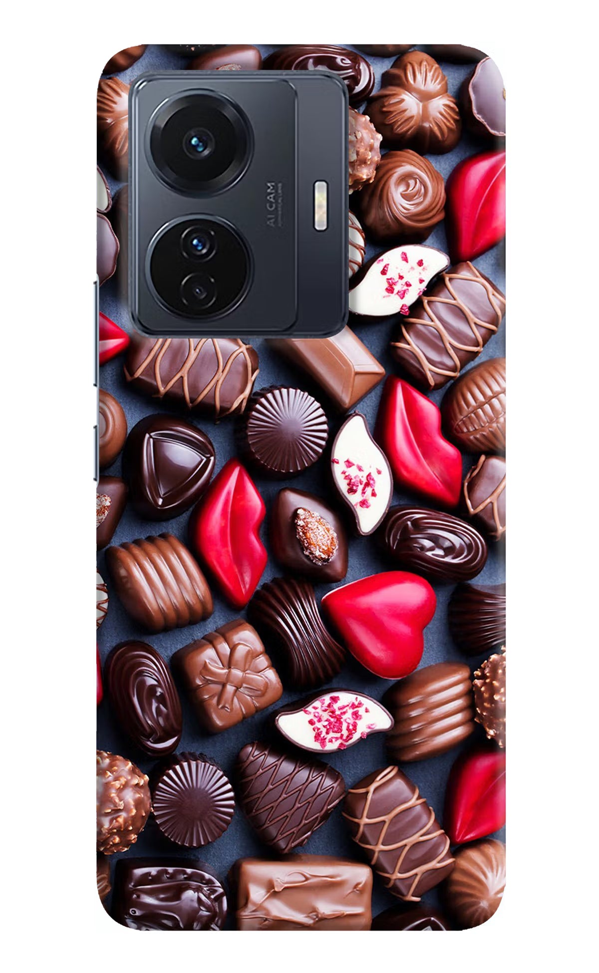 Chocolates Vivo T1 Pro 5G Hard Case Back Cover by Casekaro