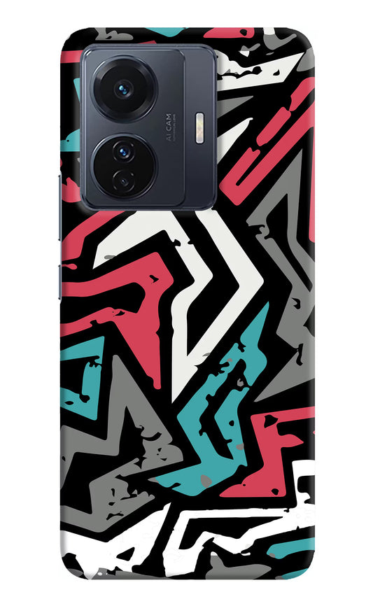 Geometric Graffiti Vivo T1 Pro 5G Hard Case Back Cover by Casekaro