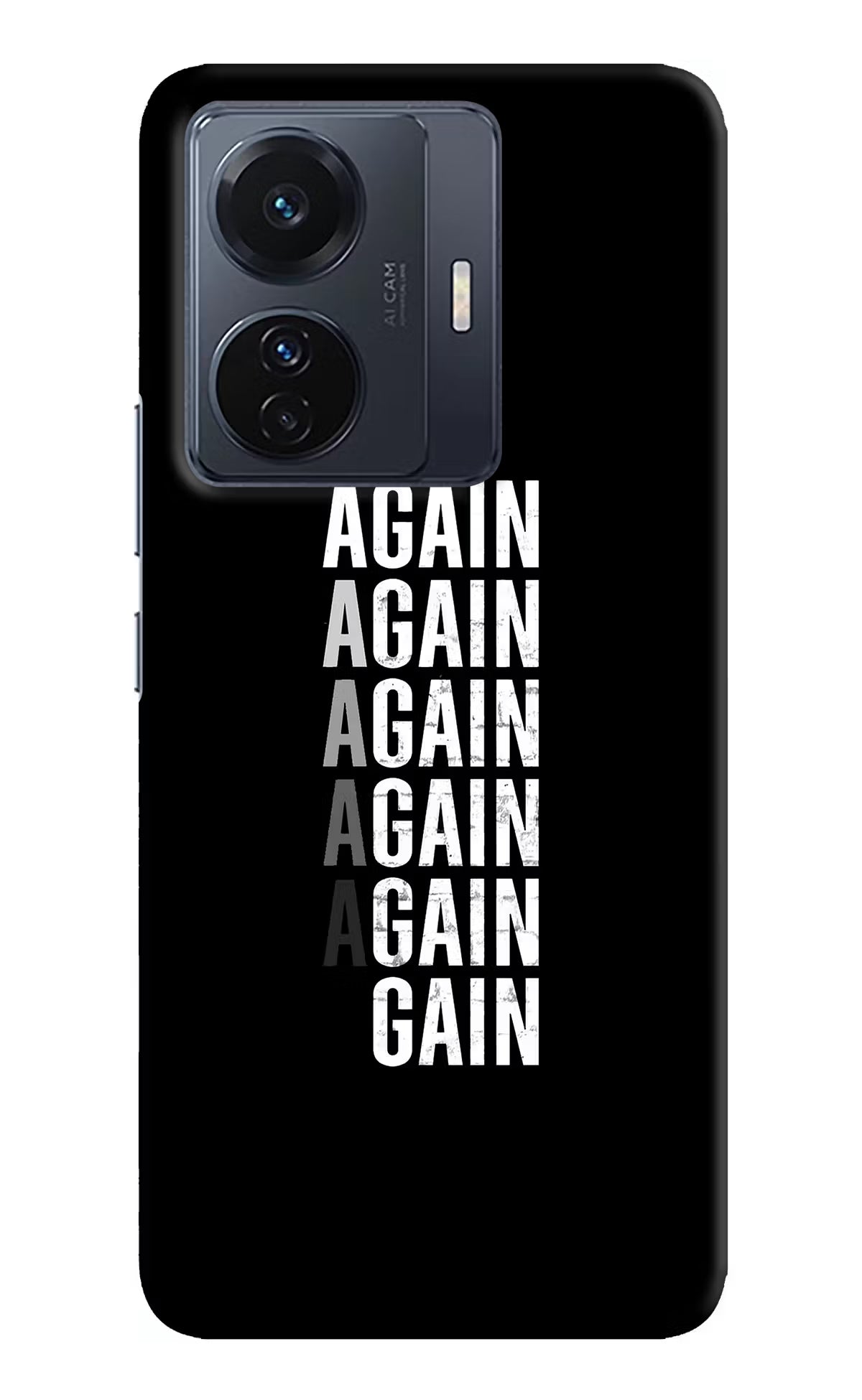 Again Again Gain Vivo T1 Pro 5G Hard Case Back Cover by Casekaro