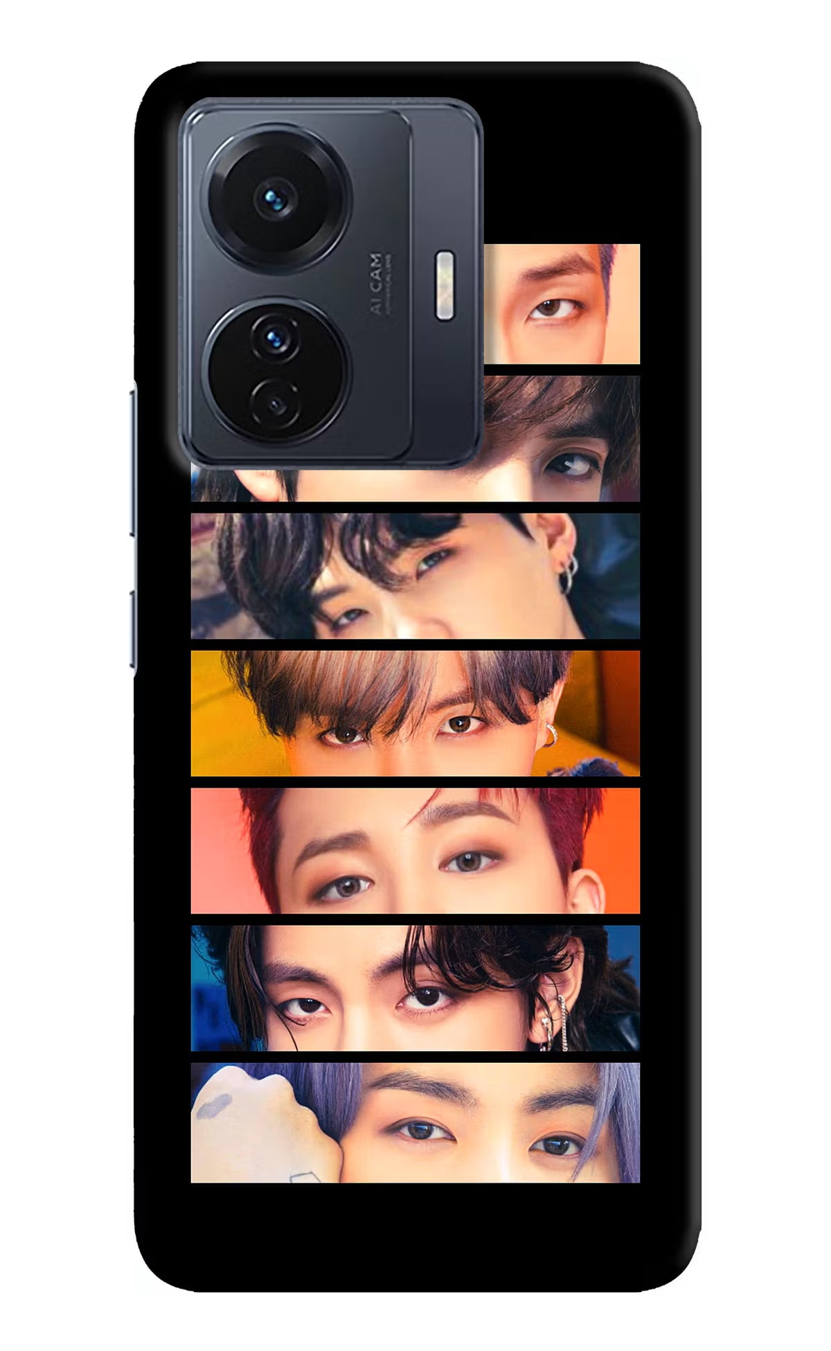 BTS Eyes Vivo T1 Pro 5G Hard Case Back Cover by Casekaro