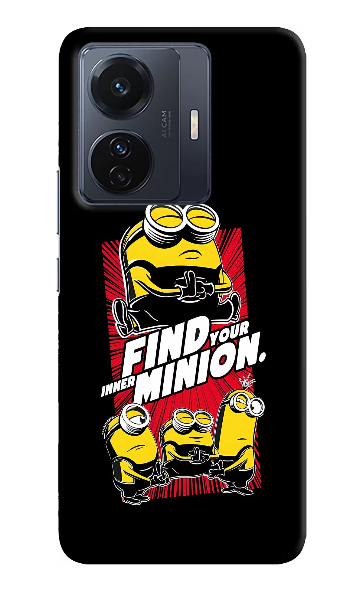 Find your inner Minion Vivo T1 Pro 5G Hard Case Back Cover by Casekaro