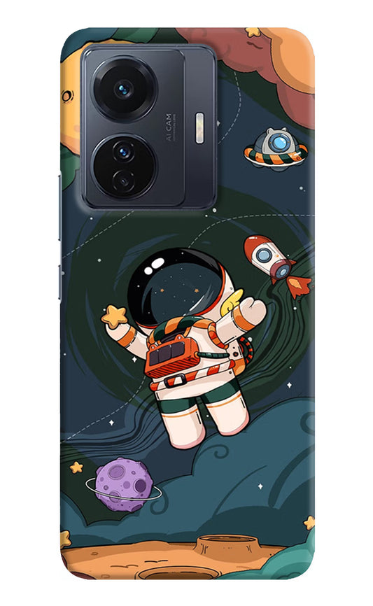 Cartoon Astronaut Vivo T1 Pro 5G Hard Case Back Cover by Casekaro