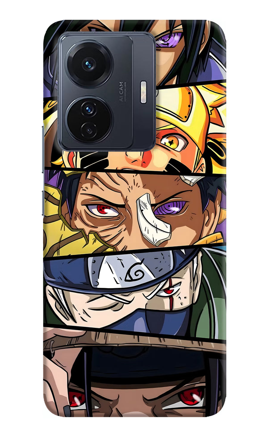 Naruto Character Vivo T1 Pro 5G Back Cover, Hard case