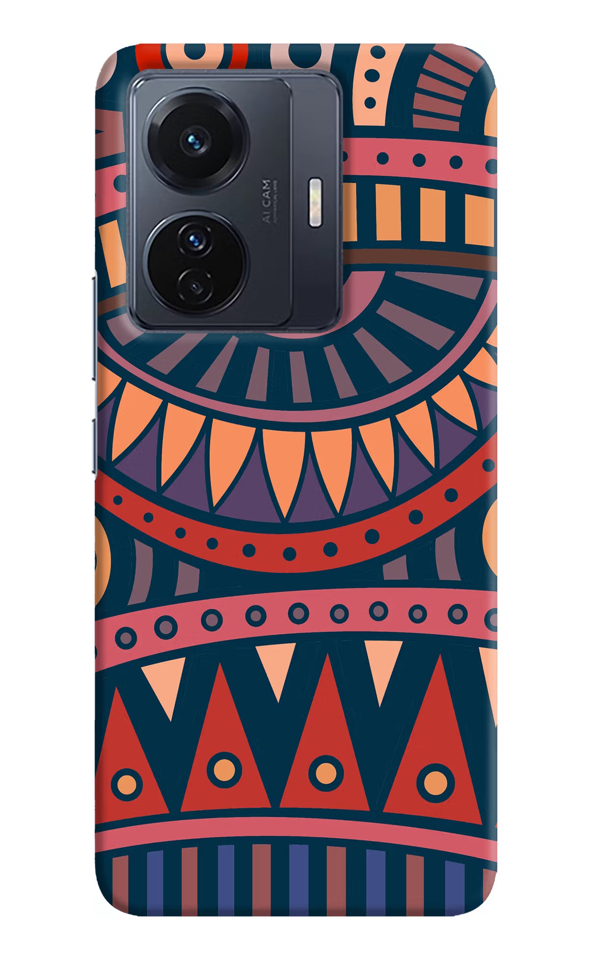 African Culture Design Vivo T1 Pro 5G Hard Case Back Cover by Casekaro