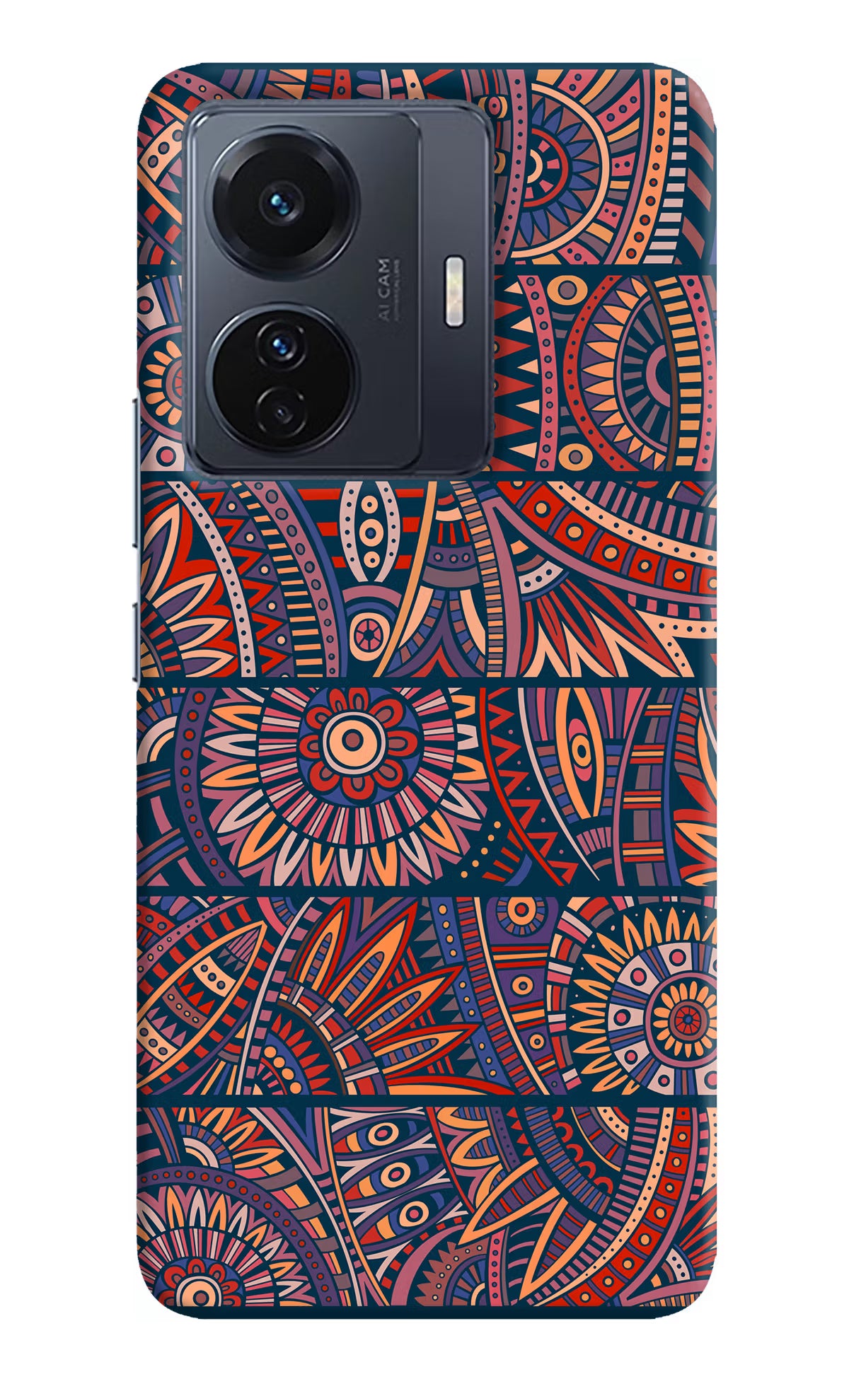 African Culture Design Vivo T1 Pro 5G Hard Case Back Cover by Casekaro