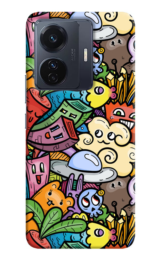 Veggie Doodle Vivo T1 Pro 5G Hard Case Back Cover by Casekaro
