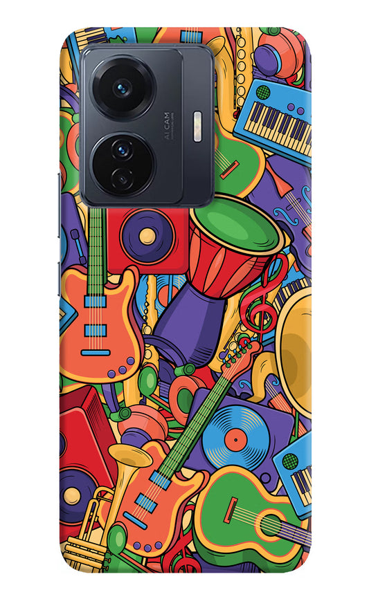 Music Instrument Doodle Vivo T1 Pro 5G Hard Case Back Cover by Casekaro