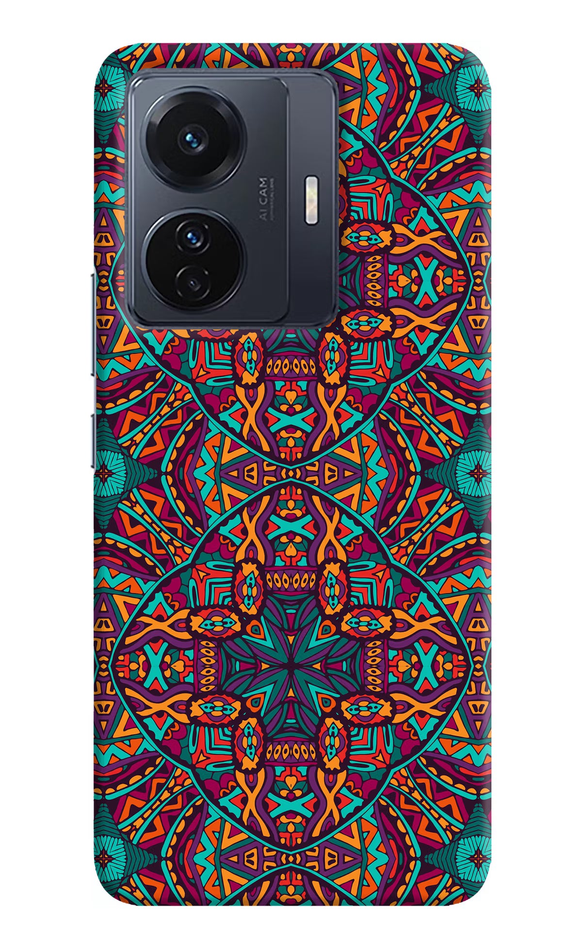 Colour Mandala Vivo T1 Pro 5G Hard Case Back Cover by Casekaro