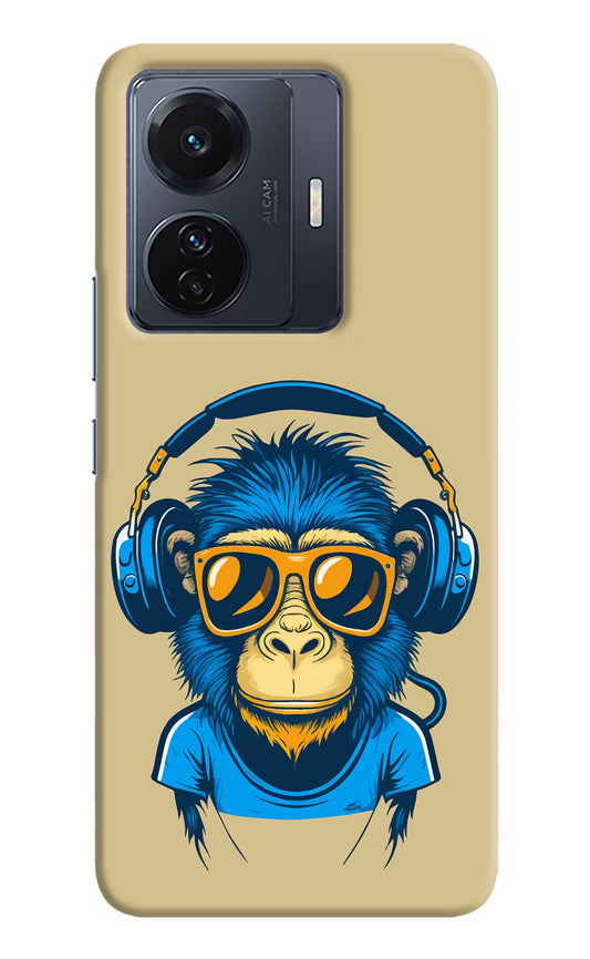 Monkey Headphone Vivo T1 Pro 5G Hard Case Back Cover by Casekaro