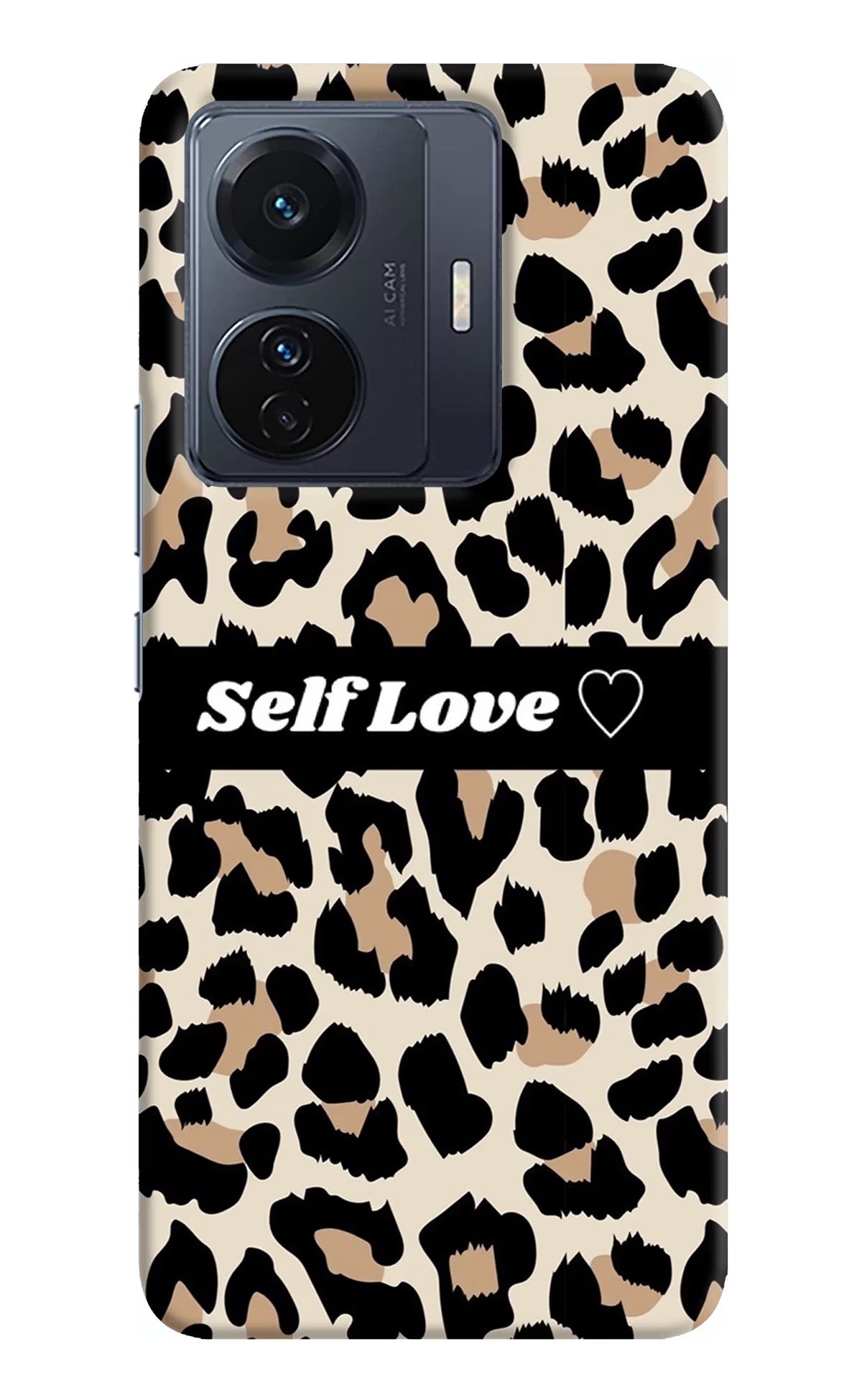 Leopard Print Self Love Vivo T1 Pro 5G Hard Case Back Cover by Casekaro