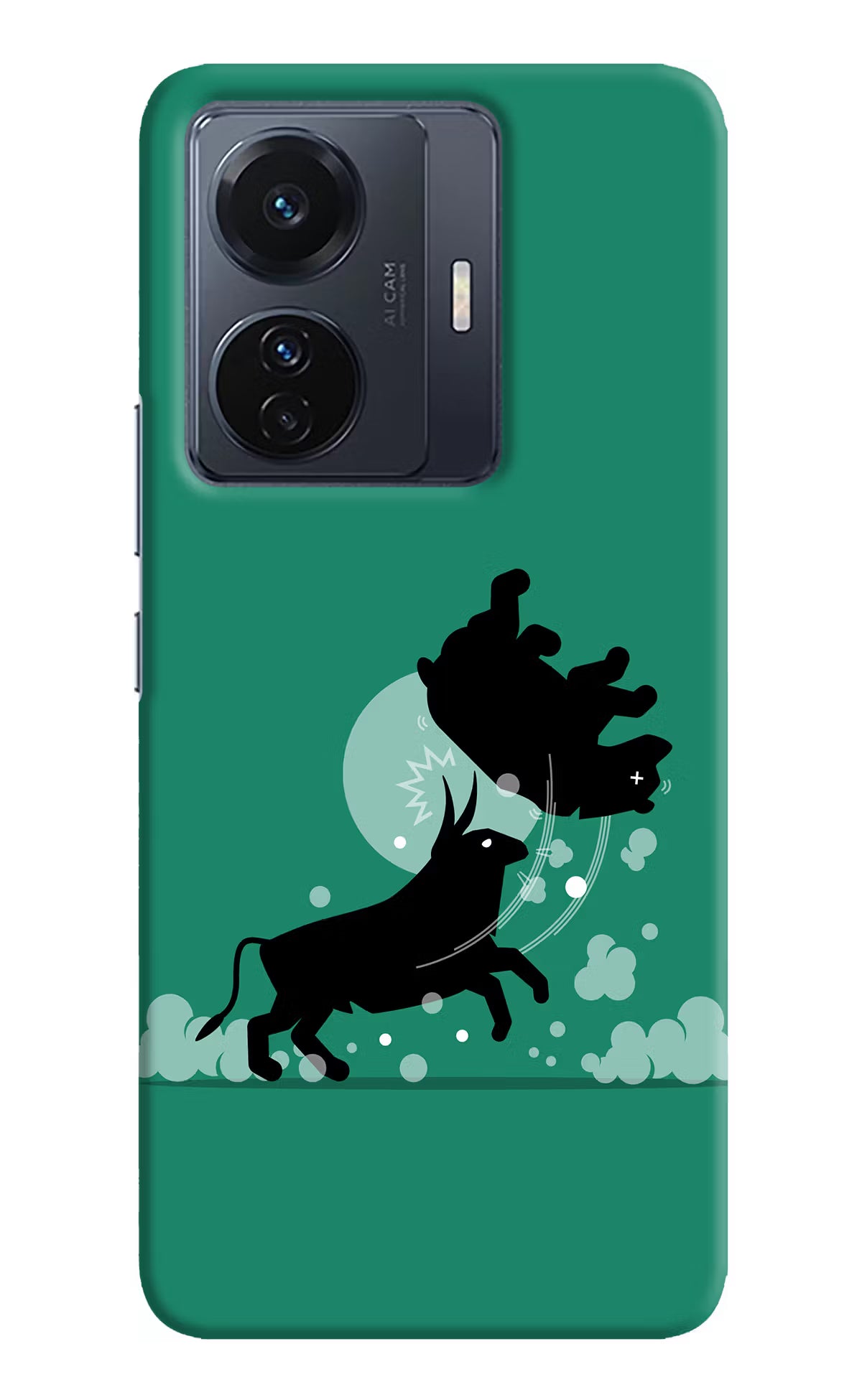 Bull Conqueror Vivo T1 Pro 5G Hard Case Back Cover by Casekaro