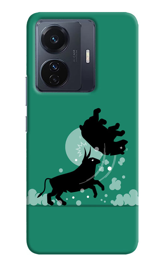 Bull Conqueror Vivo T1 Pro 5G Hard Case Back Cover by Casekaro