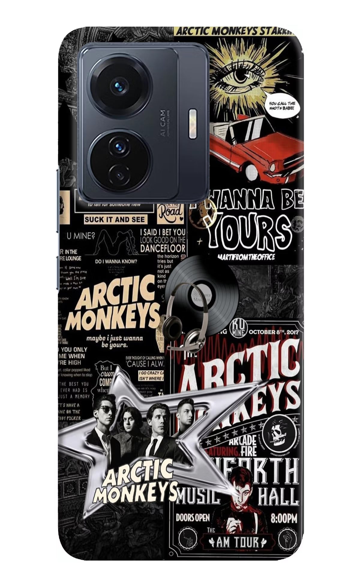 Arctic Monkeys Vivo T1 Pro 5G Hard Case Back Cover by Casekaro