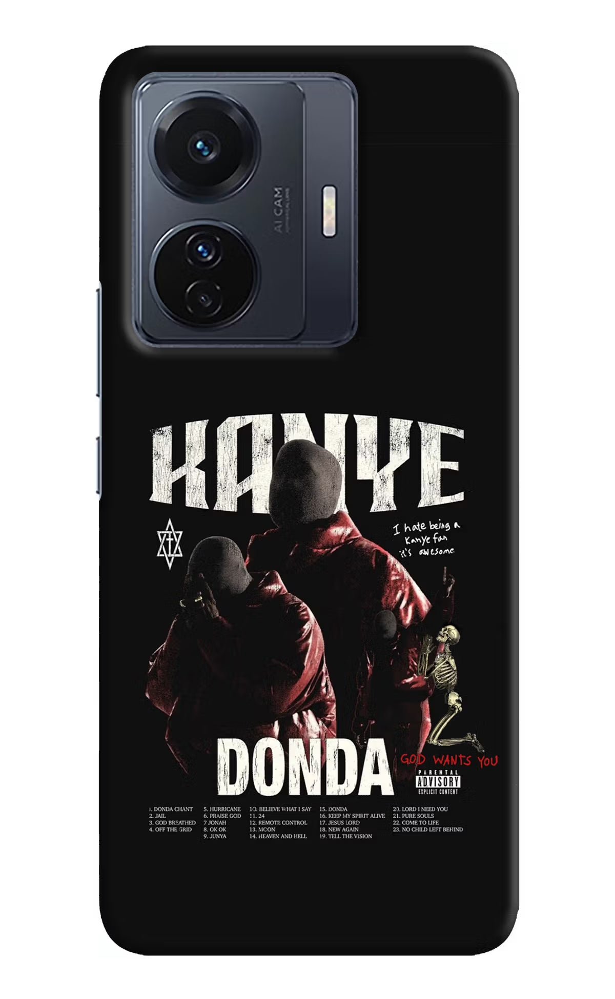 Donda Kanye West Vivo T1 Pro 5G Hard Case Back Cover by Casekaro