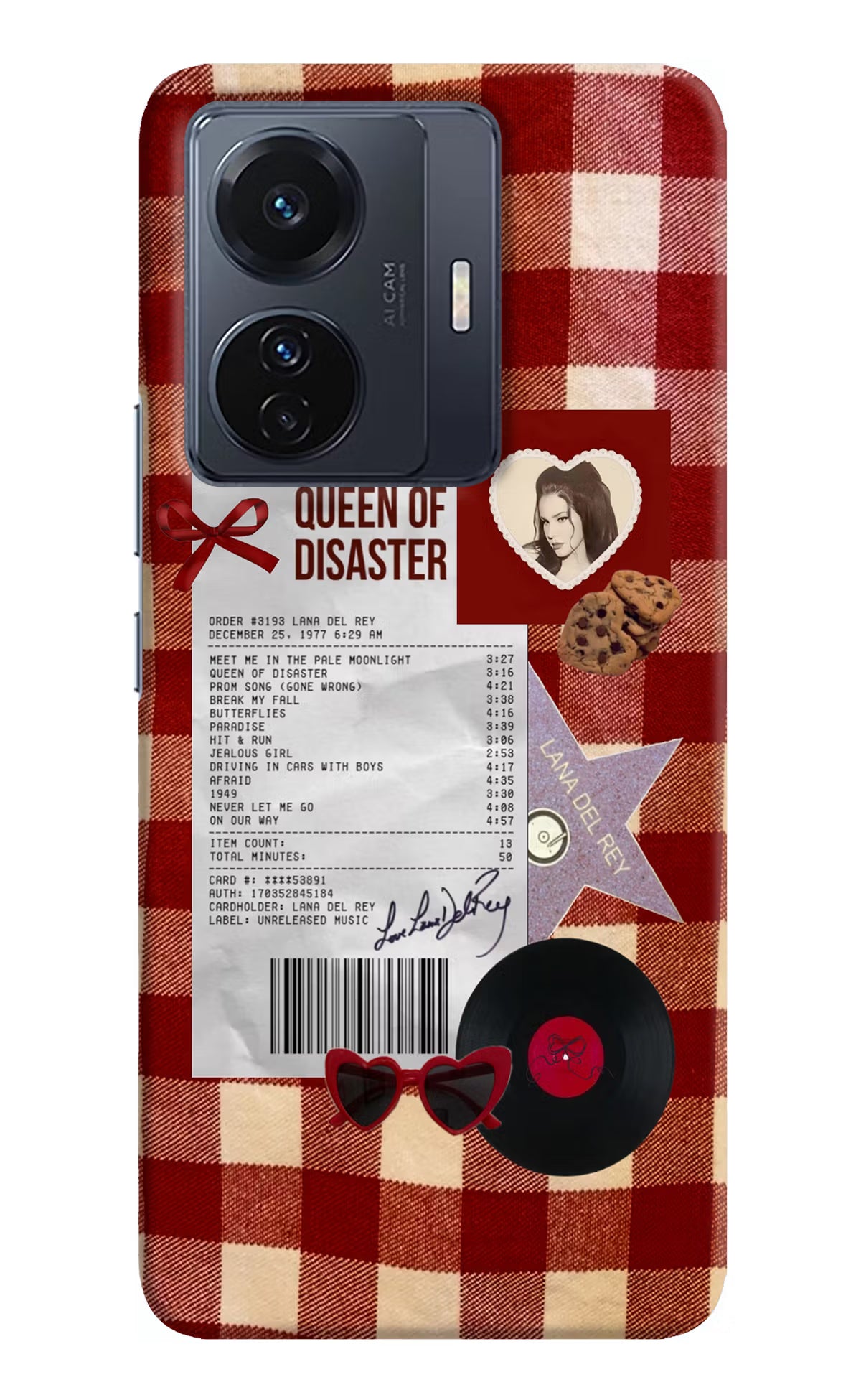 Queen of Disaster Vivo T1 Pro 5G Hard Case Back Cover by Casekaro