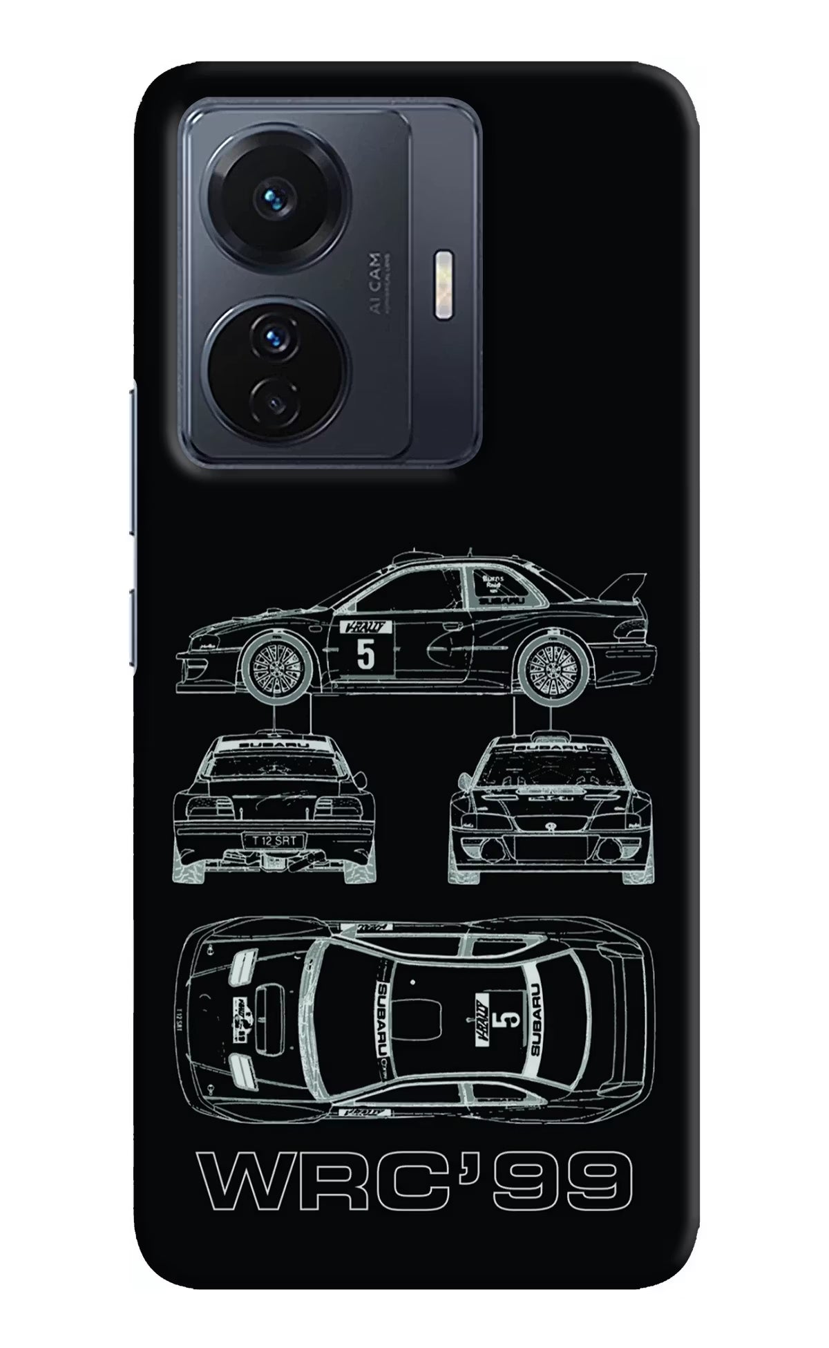 WRC'99 Vivo T1 Pro 5G Hard Case Back Cover by Casekaro