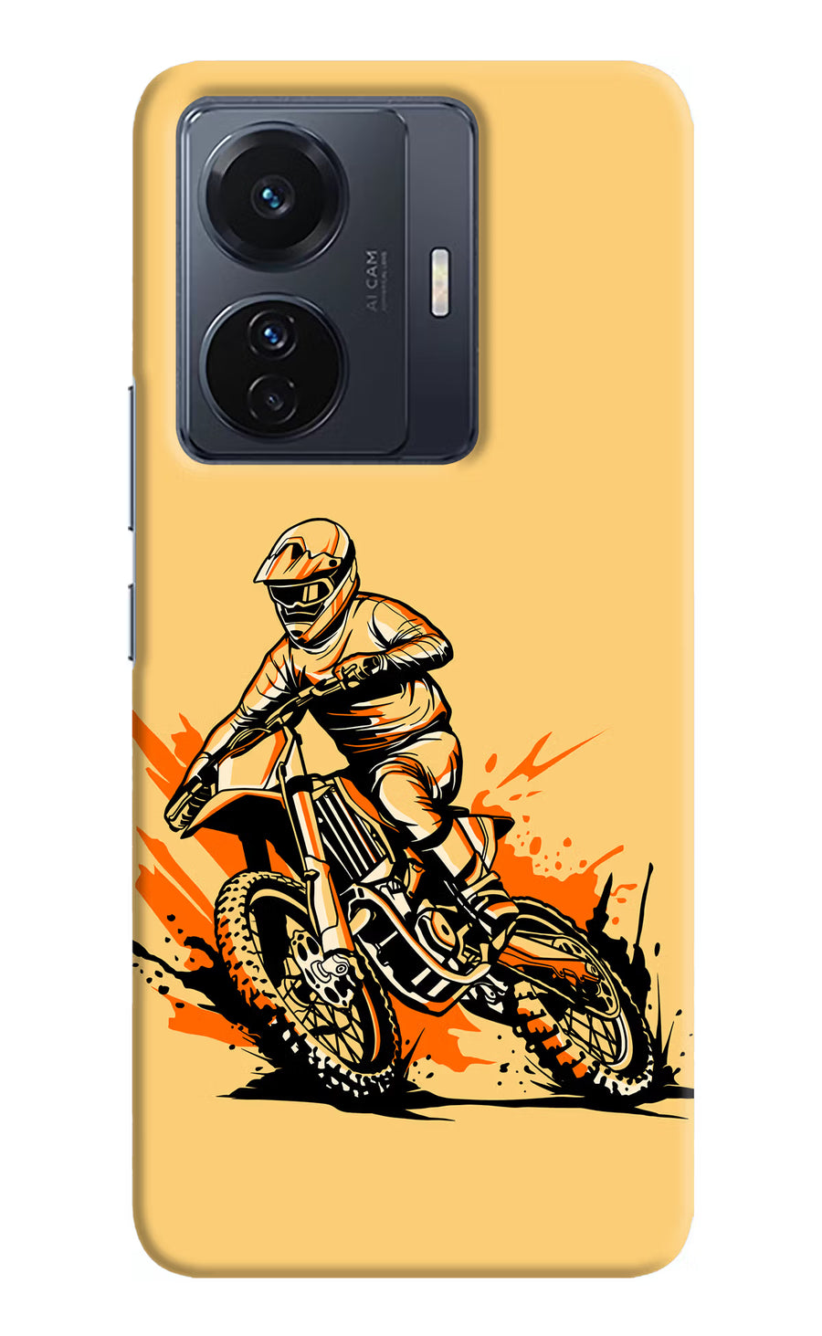 Off-Road Fury Vivo T1 Pro 5G Back Cover, Hard case