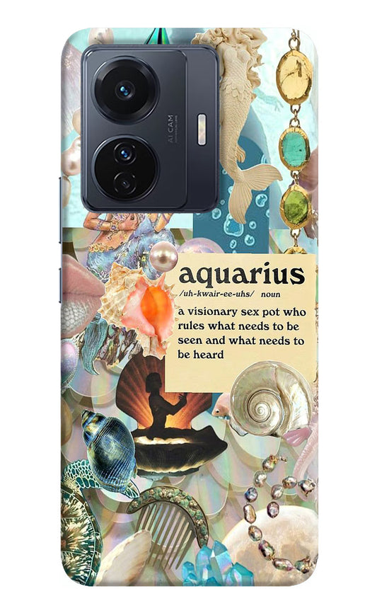 Aquarius Zodiac Vivo T1 Pro 5G Hard Case Back Cover by Casekaro