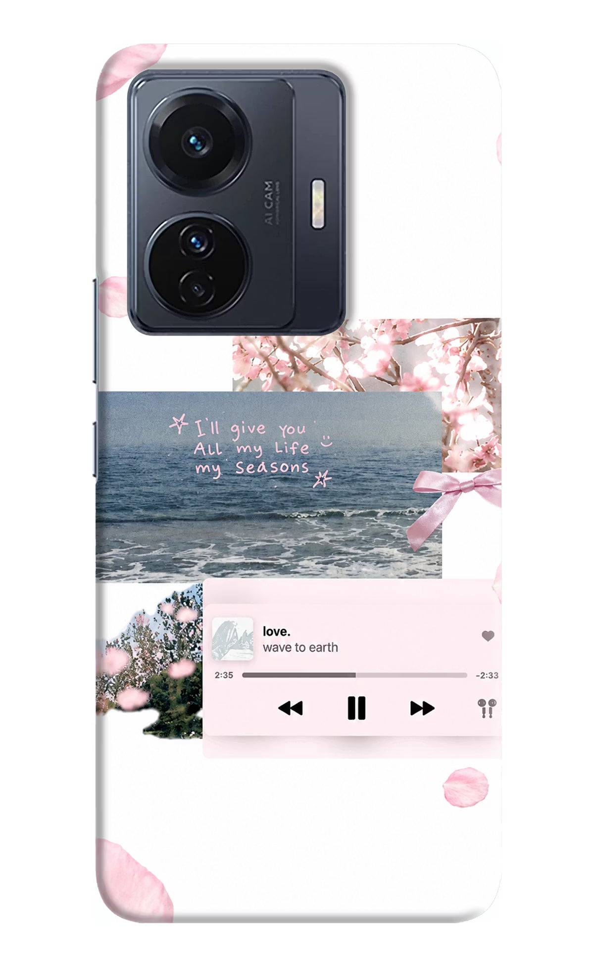 Wave to earth Vivo T1 Pro 5G Back Cover