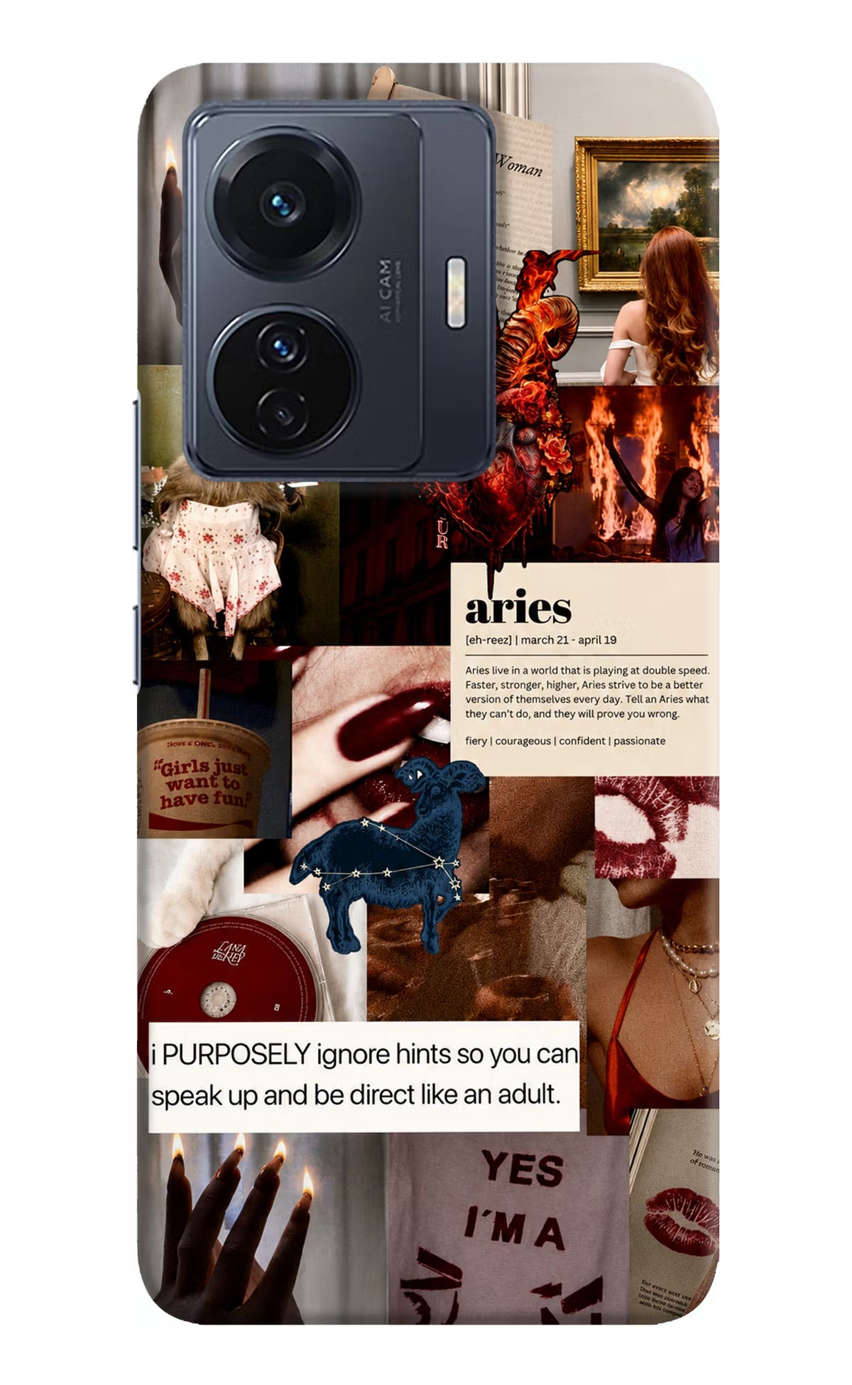Zodiac Aries Vivo T1 Pro 5G Back Cover