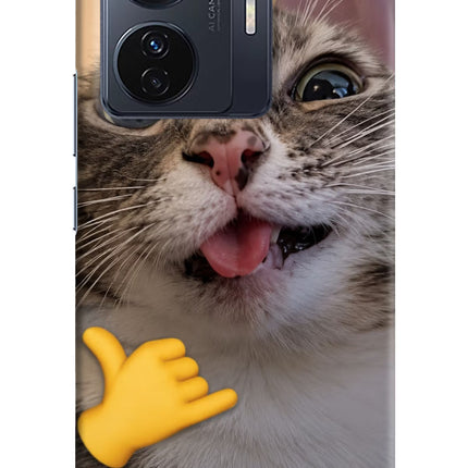 Silly Cat Call Vivo T1 Pro 5G Hard Case Back Cover by Casekaro