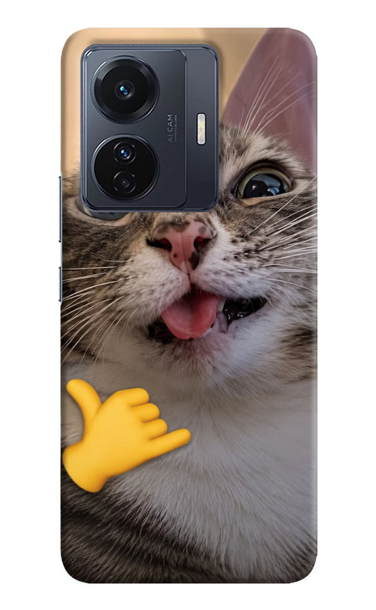 Silly Cat Call Vivo T1 Pro 5G Hard Case Back Cover by Casekaro