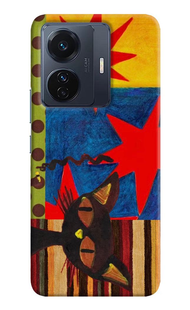 Pop Cat Vivo T1 Pro 5G Hard Case Back Cover by Casekaro