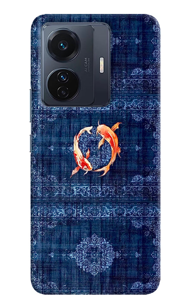 Koi Blue Vivo T1 Pro 5G Hard Case Back Cover by Casekaro