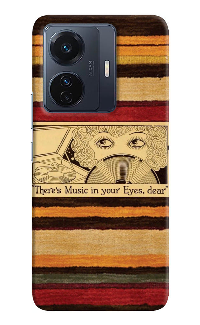 Vinyl Stripes Vivo T1 Pro 5G Hard Case Back Cover by Casekaro