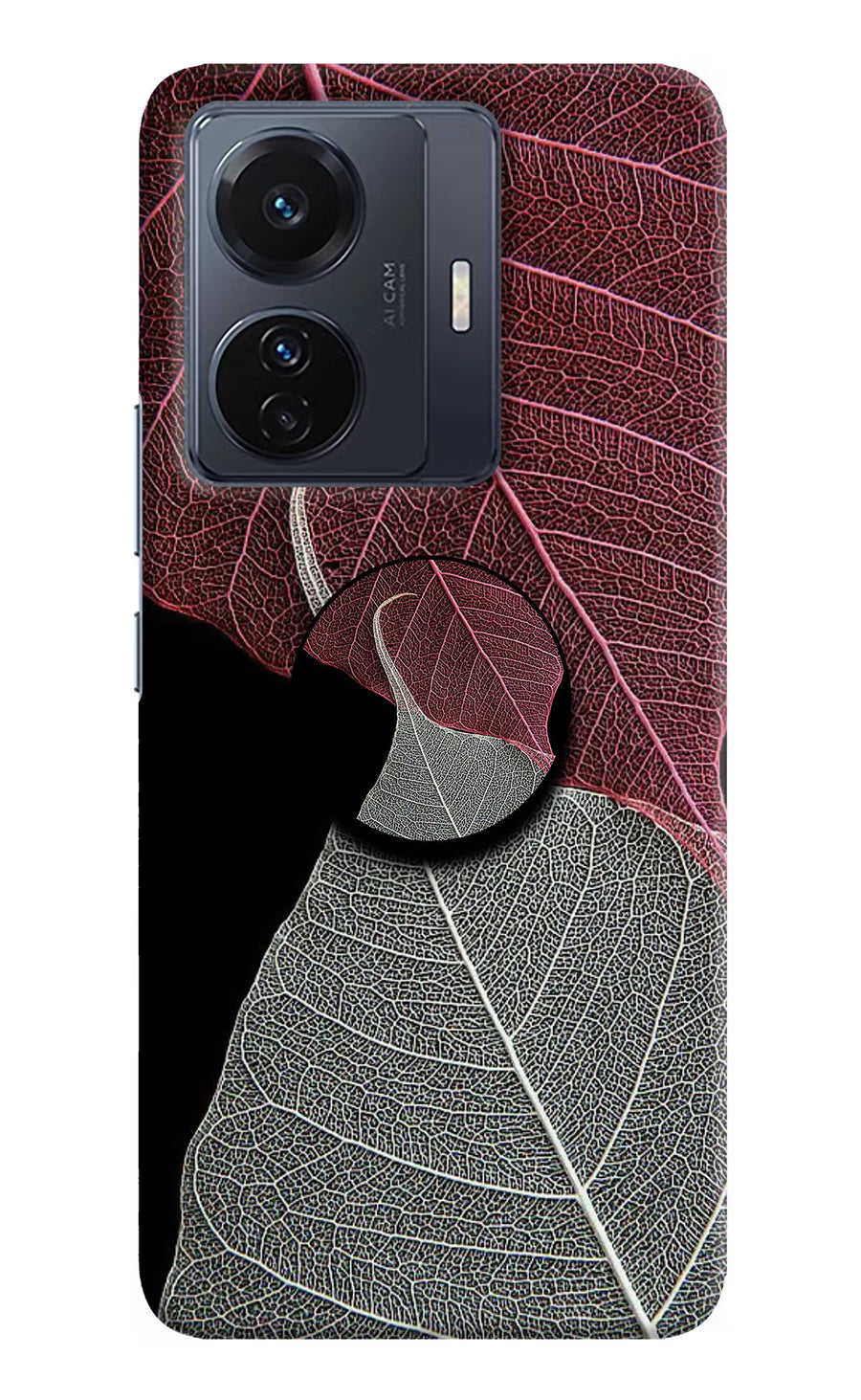 Leaf Pattern Vivo T1 Pro 5G Pop Case, Hard case