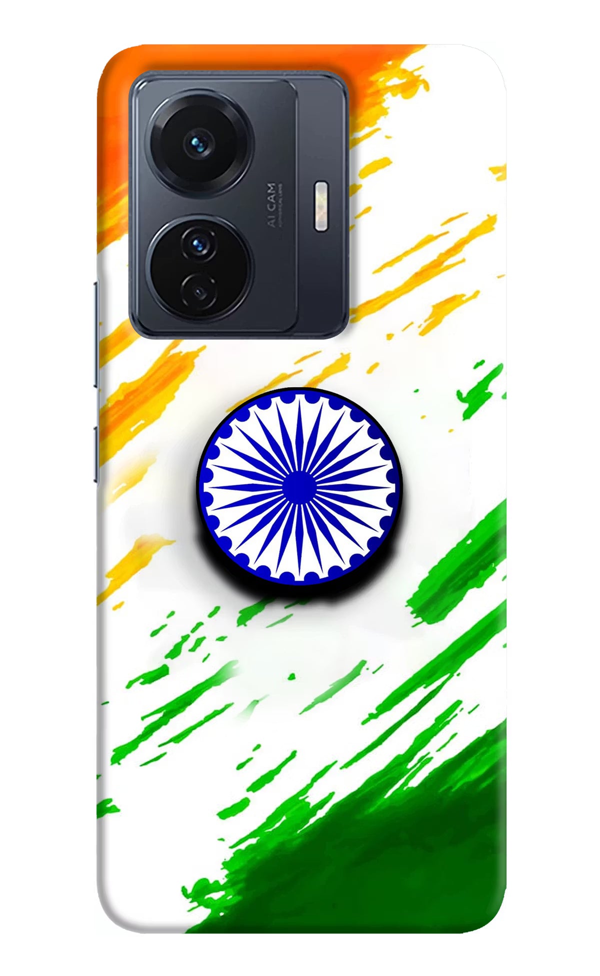 Indian Flag Ashoka Chakra Vivo T1 Pro 5G Pop Case by Casekaro