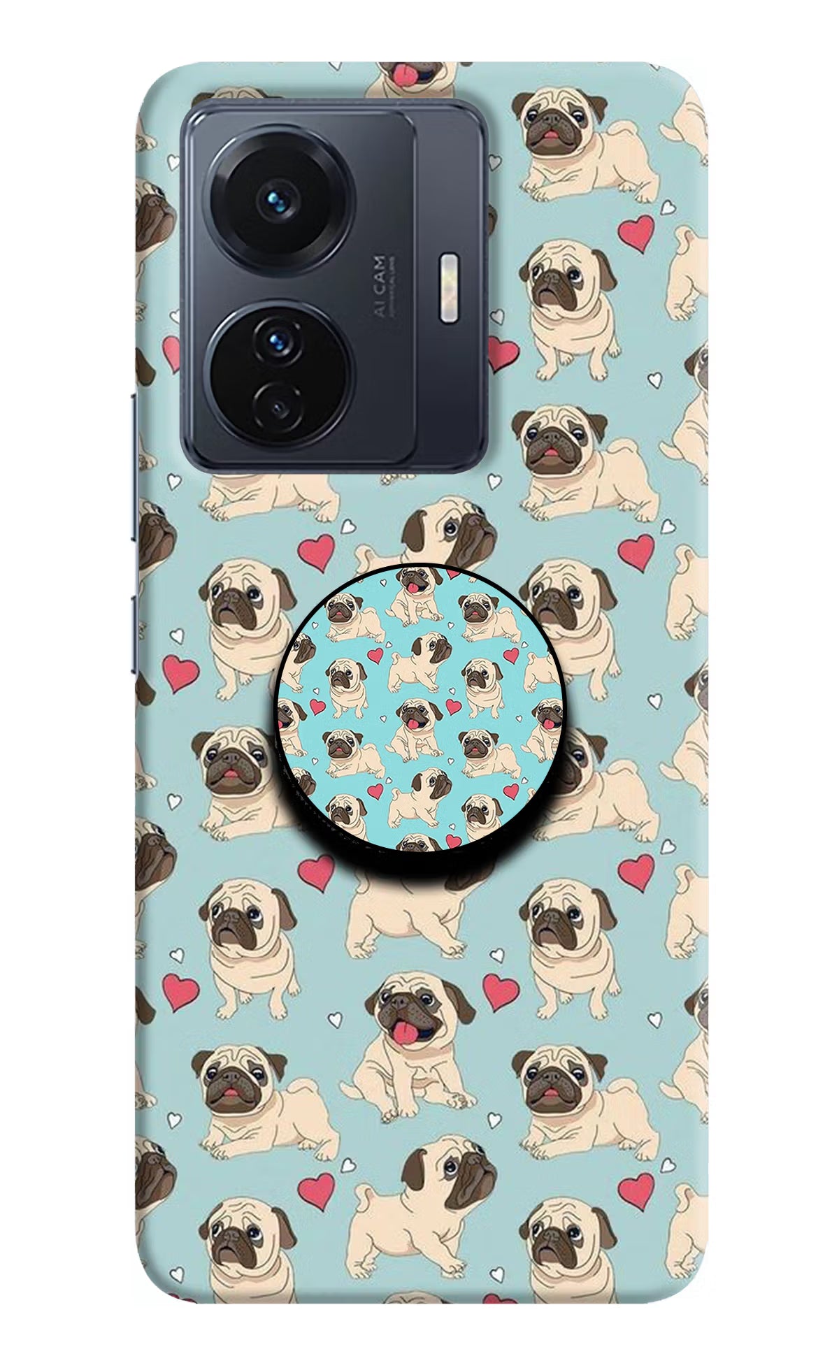 Pug Dog Vivo T1 Pro 5G Pop Case by Casekaro