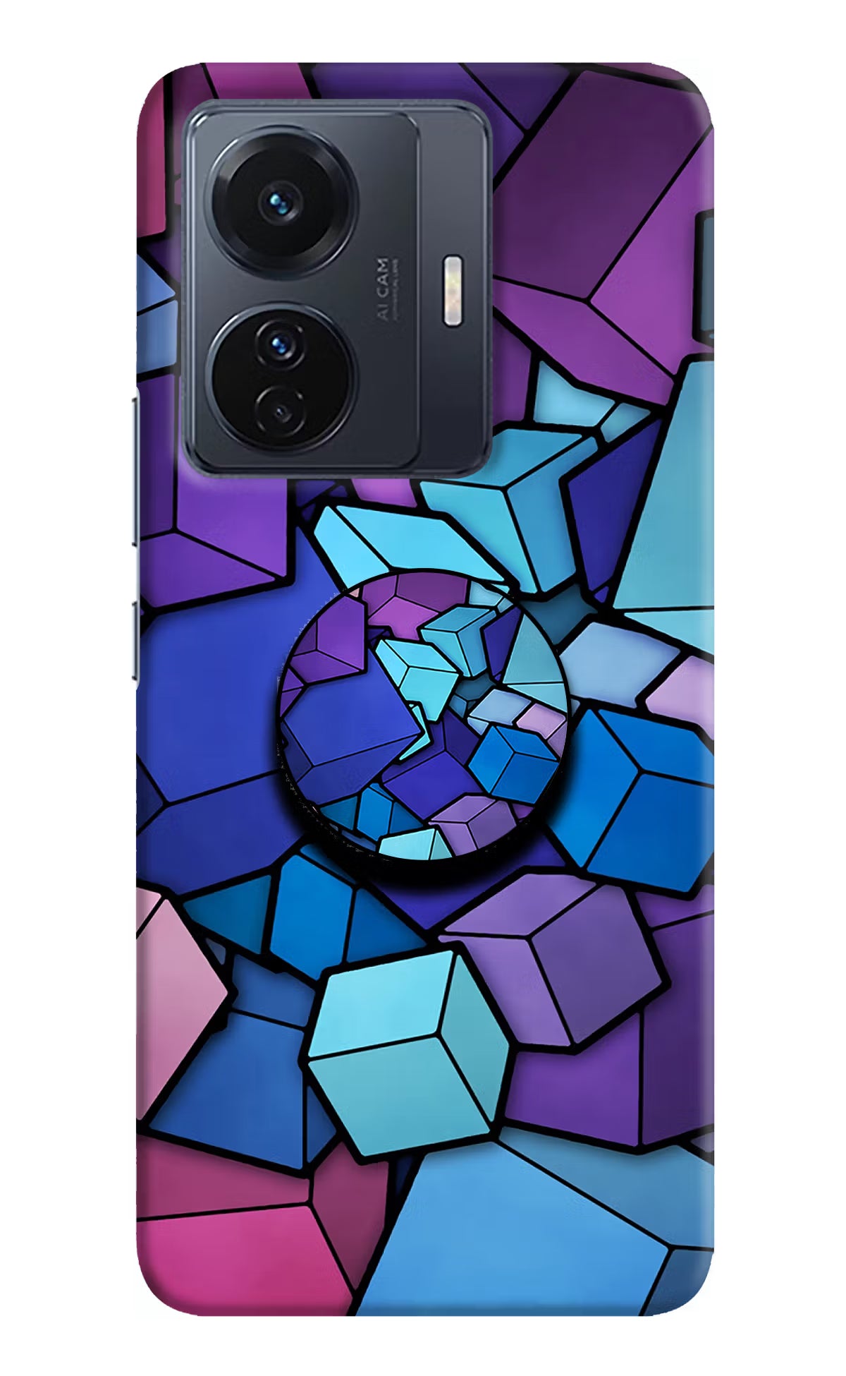 Cubic Abstract Vivo T1 Pro 5G Pop Case by Casekaro