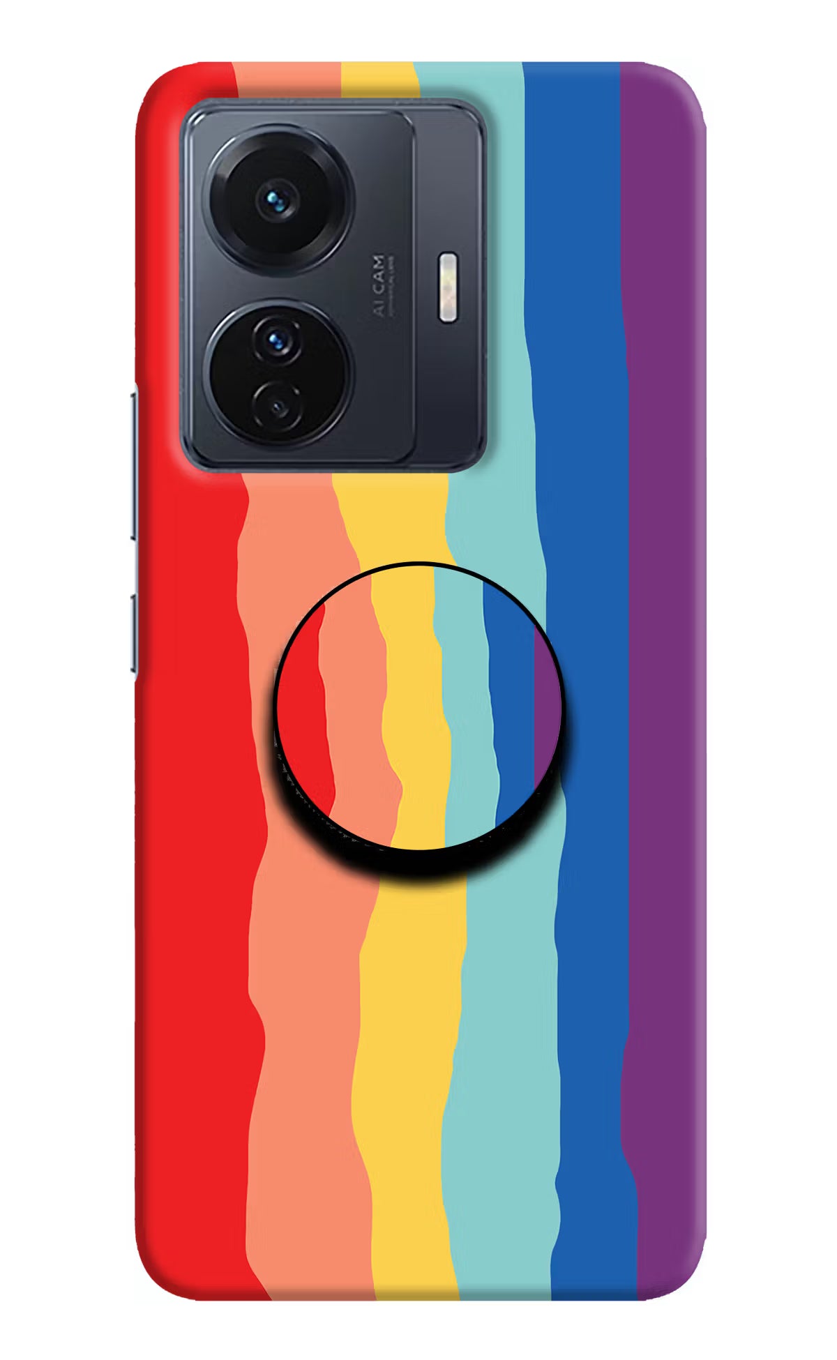 Rainbow Vivo T1 Pro 5G Pop Case by Casekaro